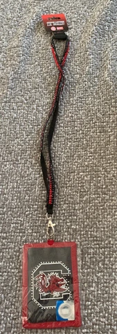 South Carolina Gamecocks Beaded Lanyard I.D. Wallet~Card Holder~Purse~Sale!!!! Cover