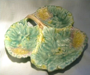 PLATO FLORAL TRÉBOL ART DECO - Imagen 1 de 3