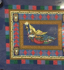 Daisy Kingdom Cheater Quilt Angel with Goose Cotton Panel Wall Hanging - Picture 1 of 9