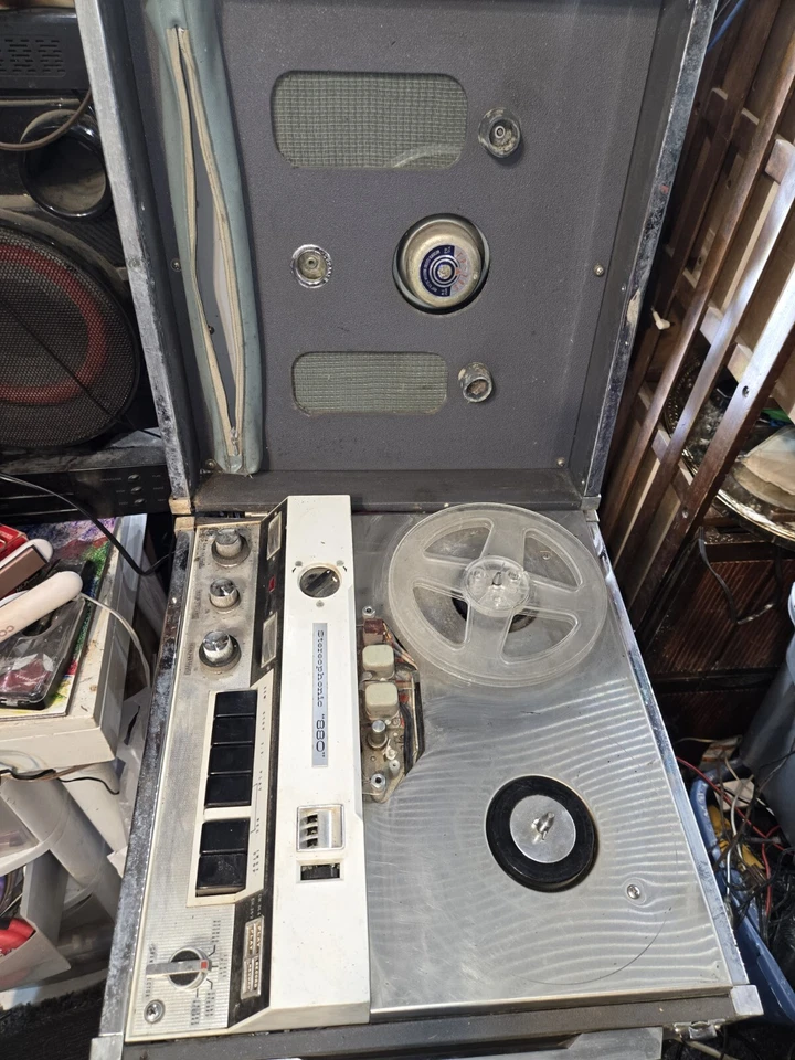 Grabadora reproductor de carrete a carrete Concord Stereophonic 880 ¡Enciende sin probar! Foto 1 de 4