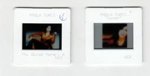 2 Diapositive Fotografie PAOLA TURCI Foto GUIDO HARARI Cover WEA anni 90 slides - Picture 1 of 1