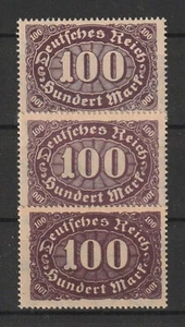 DR 1922-Ziffern im Queroval (II) Wz. 2 - Mi. 247 ** Töne s. Abb. u. Beschr. - Imagen 1 de 3