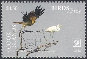 Cook Islands 2018 - Bird of Prey - Kite - Egret - Picture 1 of 1