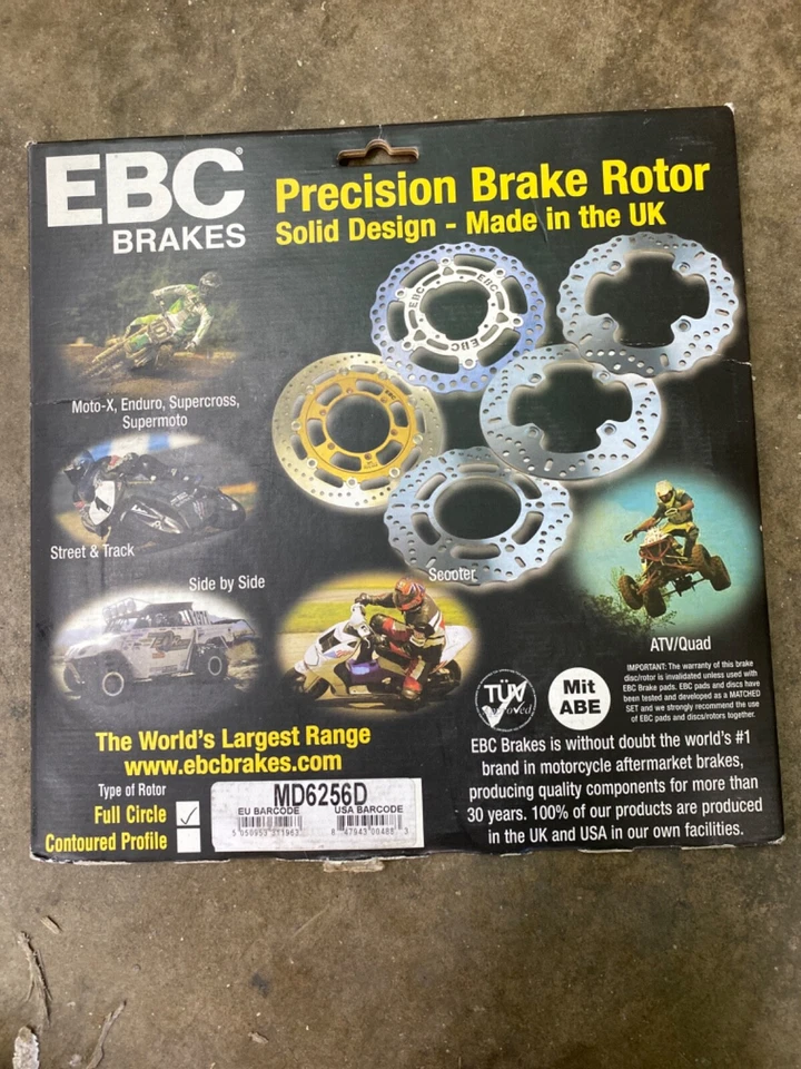 Rotor de freno trasero EBC MD6256D Polaris Scrambler 500 Trailblazer 250 330 ATV Foto 1 de 1