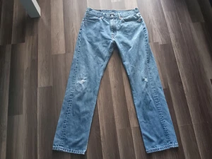 Levis 505 Herren Gr. 33X32 (eigentlich Gr. 31X30) blau getragen distressed Jeans. II - Bild 1 von 22