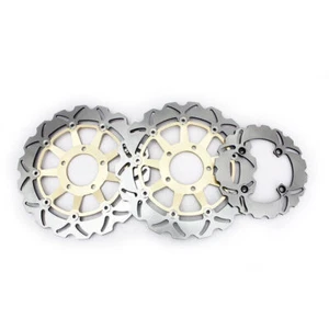 For TRIUMPH Front Rear Brake Rotors SPEED TRIPLE 955 02-04 DAYTONA 955 2001-2006 - Picture 1 of 11