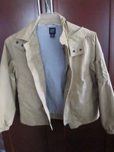 NWOT GAP Kids Light Spring fully lined Jacket in Khaki Boy's size M (8)  - Picture 1 of 8