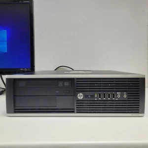 HP Compaq Small SFF PC i3 3,10GHz 256GB SSD 8GB Windows 10 Pro Computer DVD-RW . - Bild 1 von 10