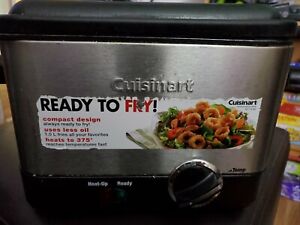 Cuisinart CDF-100 Deep Fryer, Brushed Stainless Steel  USED