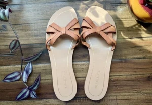 Sarah Flint Mirjana in Camel Vachetta Size 39, with an Intricate, Interwoven Bow - Picture 1 of 13