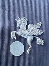 sterling silver Pegasus flying horse brooch pin not scrap silver