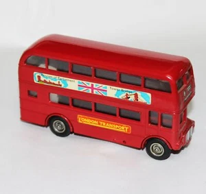 Autobús vintage Budgie London transporte de dos pisos AEC Routemaster 64 asientos juguete - Imagen 1 de 5