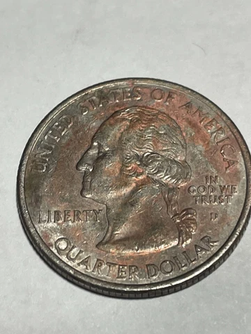 2002-D QUARTER MISSISSIPPI MISSING MOST OF CLAD COATING ON FRONT,  SOME ON BACK Cover