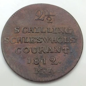 1812 Germany 2 1/2 Shilling 1/24 Daler Specie Frederik VI Circulated Coin D159 - Picture 1 of 4