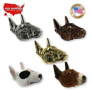 Creative Peltro Designs Bull Terrier Spilla da bavero per cani o magnete, D040 - Foto 1 di 11