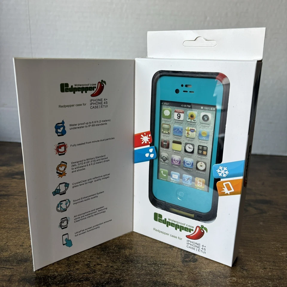 Funda de teléfono impermeable Redpepper para iPhone 4+ y iPhone 4S Foto 1 de 4