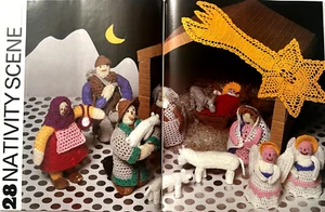 Magic Crochet 32 Patterns Magazine Doilies Oval Nativity Bedspread Beaded Purses - Picture 1 of 21