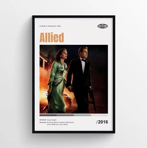Alliierte Filmposter Druck, Wandbild - ungerahmt - Bild 1 von 3