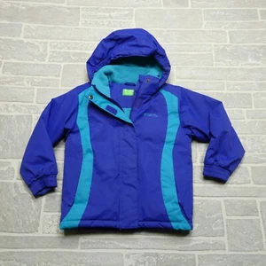 Mountain Warehouse Jacket Youth Size 5-6 Blue Full Zip Hardshell Hooded Parka - Picture 1 of 7