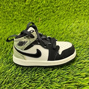 Nike Air Jordan 1 Mid SE Baby Size 5C Black Athletic Shoes Sneakers CW5561-001 - Picture 1 of 8