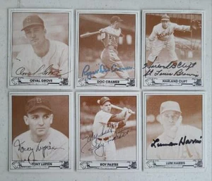 ROGER DOC CRAMER 1943 PLAY BALL TCMA REPRINT #12 SIGNED CARD TIGERS DEC - Picture 1 of 1