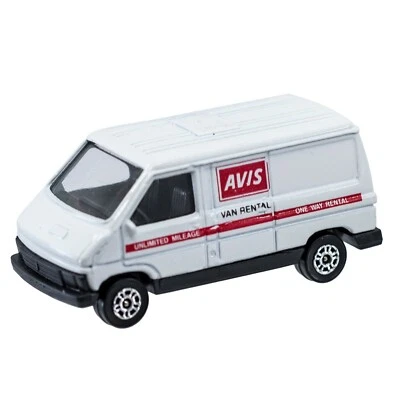 Vintage Corgi Juniors Avis Renault Van White Great Britain Loose NM - Image 1 of 2