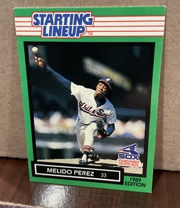 MELIDO PEREZ 1989 KENNER STARTING LINEUP CARD - CHICAGO WHITE SOX
