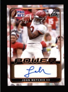 JOHN METCHIE III 2021 LEAF PRO SET POWER ROOKIE AUTOGRAPH AUTO BC6865