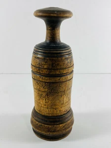 c.1880 Wooden Astrop Sweden Treen Spice Grinder Turned 3 part wood WOW see pics - Picture 1 of 10