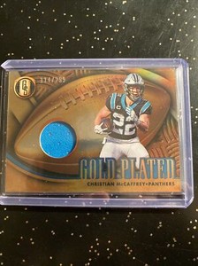 2022 Christian McCaffrey Gold Standard Gold Plated Patch Relic /299