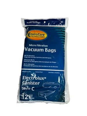 Electrolux Canister type C bag Micro Filtration by Envirocare 1 case of 25 packs - Image 1 of 2