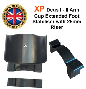 XP Deus I and 2 Arm Cup Extended Foot Stabiliser with 25mm Riser - Picture 1 of 5