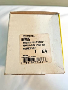 Daniel Woodhead 66W75 Watertite 20A 250V 3Ø 4 Wire Male Receptacle L15-20 - Picture 1 of 4