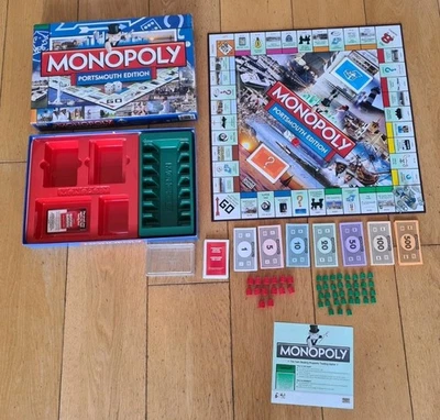 Monopoly Portsmouth Edition Pompey City Board Game 100% Complete Contents  - Image 1 of 4