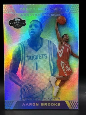 2007-08 Topps Co-Signers BLUE Tracy McGrady Aaron Brooks 05/29 NM #64 Rockets - Image 1 of 4