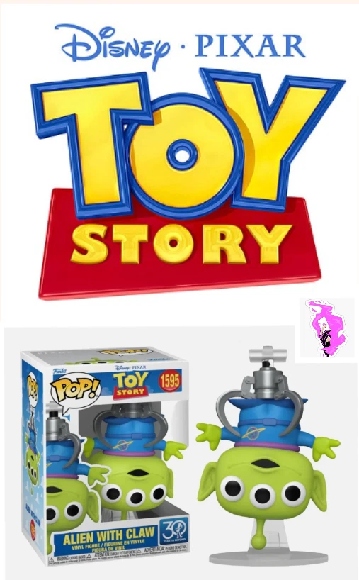 TOY STORY - ALIEN WITH CLAW #1595 FUNKO POP MOVIES - NEW - Image 1 of 1