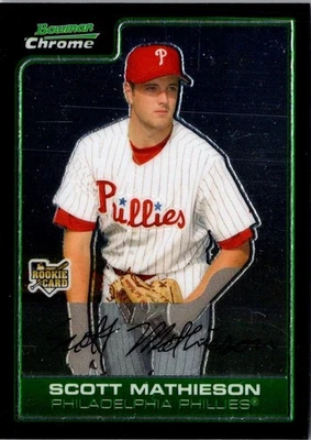 2006 Bowman Chrome Draft Picks & Prospects Scott Mathieson Baseball Card - Image 1 of 2