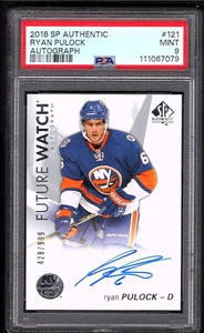 RYAN PULOCK 2016-17 UD SP Authentic Future Watch Auto ROOKIE #/999 PSA 9 RC - Picture 1 of 2