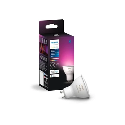 Philips Hue White And Color Ambiance Smart Gu10 Light Bulb 50W Equivalent - Image 1 of 4