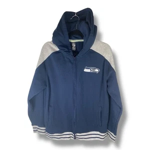 New Seattle Seahawks NFL Team Apparel Hoodie Jacket Full Zip Size Men’s Large - Picture 1 of 4