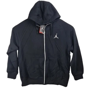 Nike Mens Air Jordan 436425 010 Retro Fleece Hoodie Elephant Winter Black Sz 2XL - Picture 1 of 9