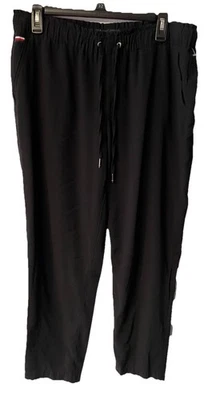 Tommy Hilfiger Women’s Elastic Waist Black Casual Pants size medium With Pockets - Image 1 of 4