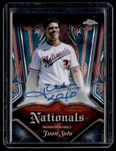 Juan Soto 2022 Topps Chrome Club Plaques Auto Orange /25 #PA-JS Nationals - Picture 1 of 2