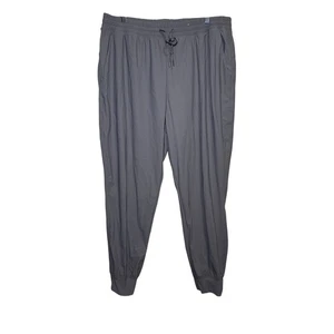 Old Navy sleektech go dry gray nylon jogger sweatpants mens XL athleisure sporty - Picture 1 of 9