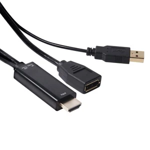 Club 3D CAC-2330 - Videoanschluß - DisplayPort/HDMI - 18 cm, black - Afbeelding 1 van 6