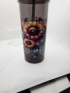 20 Unzen Traumfänger & Sonnenblume Becher mit Deckel & Strohhalm - Bild 1 von 5