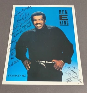 BEN E. KING (†2015) 'Stand By Me' signed original Autogrammkarte 20x25  - Bild 1 von 1