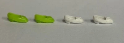 Клон лот 2 пары обуви зеленый и белый подходит 1970 Dawn кукла - Изображение 1 из 4