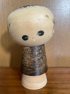 16cm Masao Watanabe Kokeshi - Japanese Handmade Wooden Doll - Made in Japan - Imagen 1 de 7