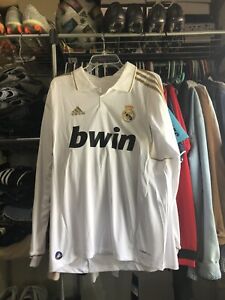 2011/2012 Adidas Real Madrid Cristiano Ronaldo Jersey Shirt Home Gold White